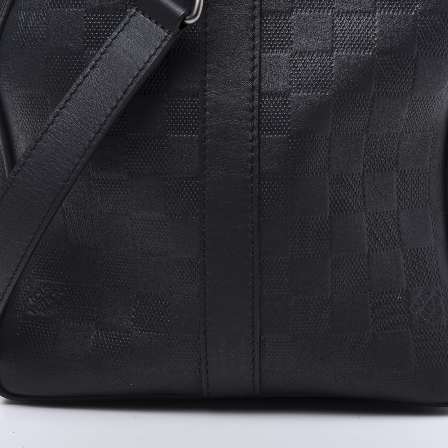 Damier Infini Keepall Bandouliere 45 Onyx