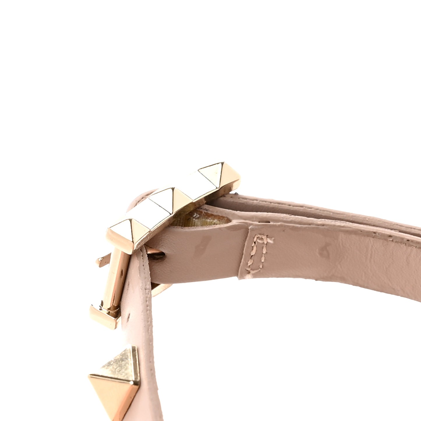 Calfskin Rockstud 60mm City Sandals 40 Poudre