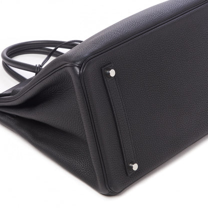 Hermes Togo Verso Birkin 35 Black Bleu Agate 7 of 31