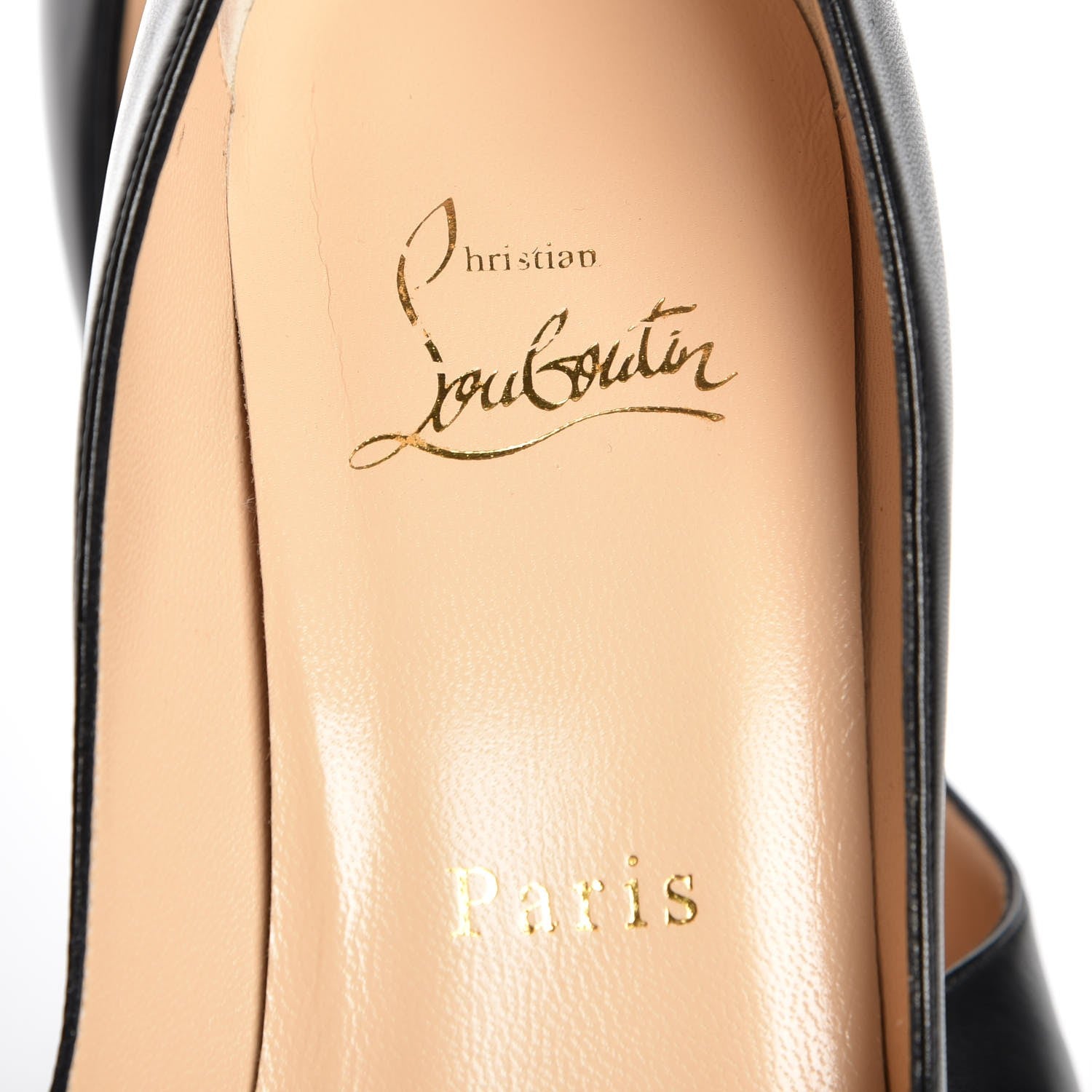 Christian Louboutin Kid Apostrophy 100 Pumps 37 Black 7 of 8