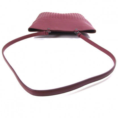 Bottega Veneta Nappa Intrecciato Flat Crossbody Bag Red 5 of 9