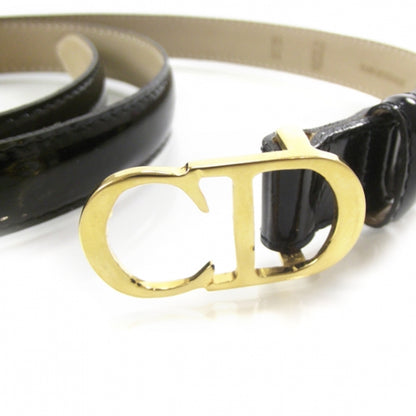 Christian Dior Patent CD Buckle Belt 34 3 of 8