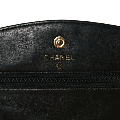 Chanel Caviar Timeless CC Wallet On Chain WOC Black 4 of 8