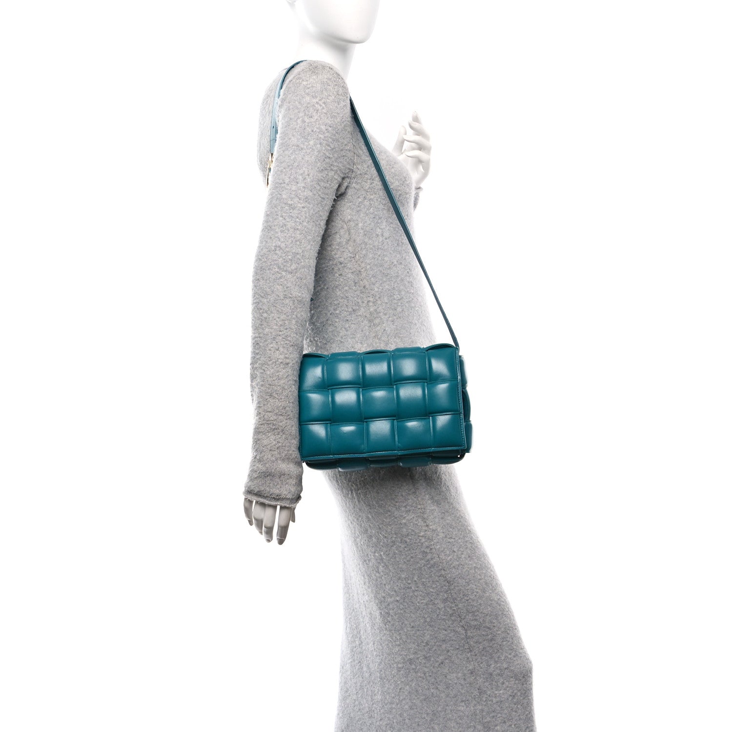 Bottega Veneta Nappa Maxi Intreccio Padded Cassette Crossbody Bag Mallard 2 of 9