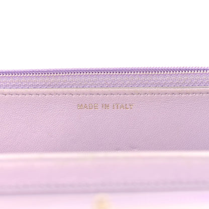 Chanel Patent Calfskin Quilted Boy Wallet On Chain WOC Purple 7 of 17