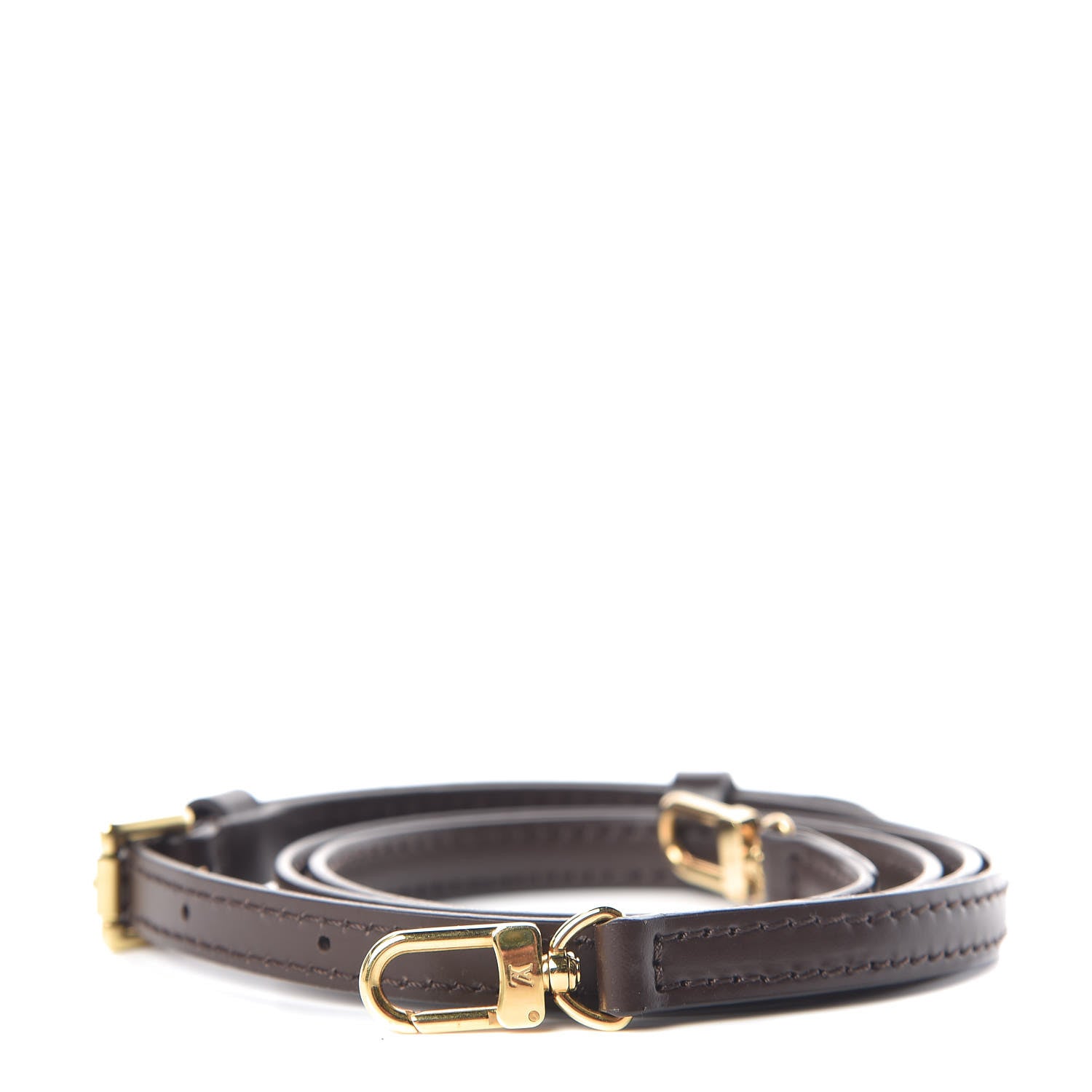 Louis Vuitton Calfskin 16mm Adjustable Shoulder Strap Brown 1 of 2