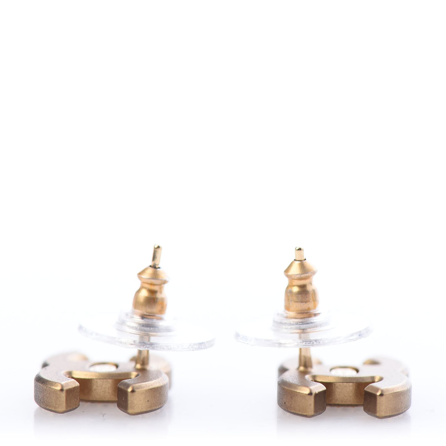 Crystal CC Earrings Gold