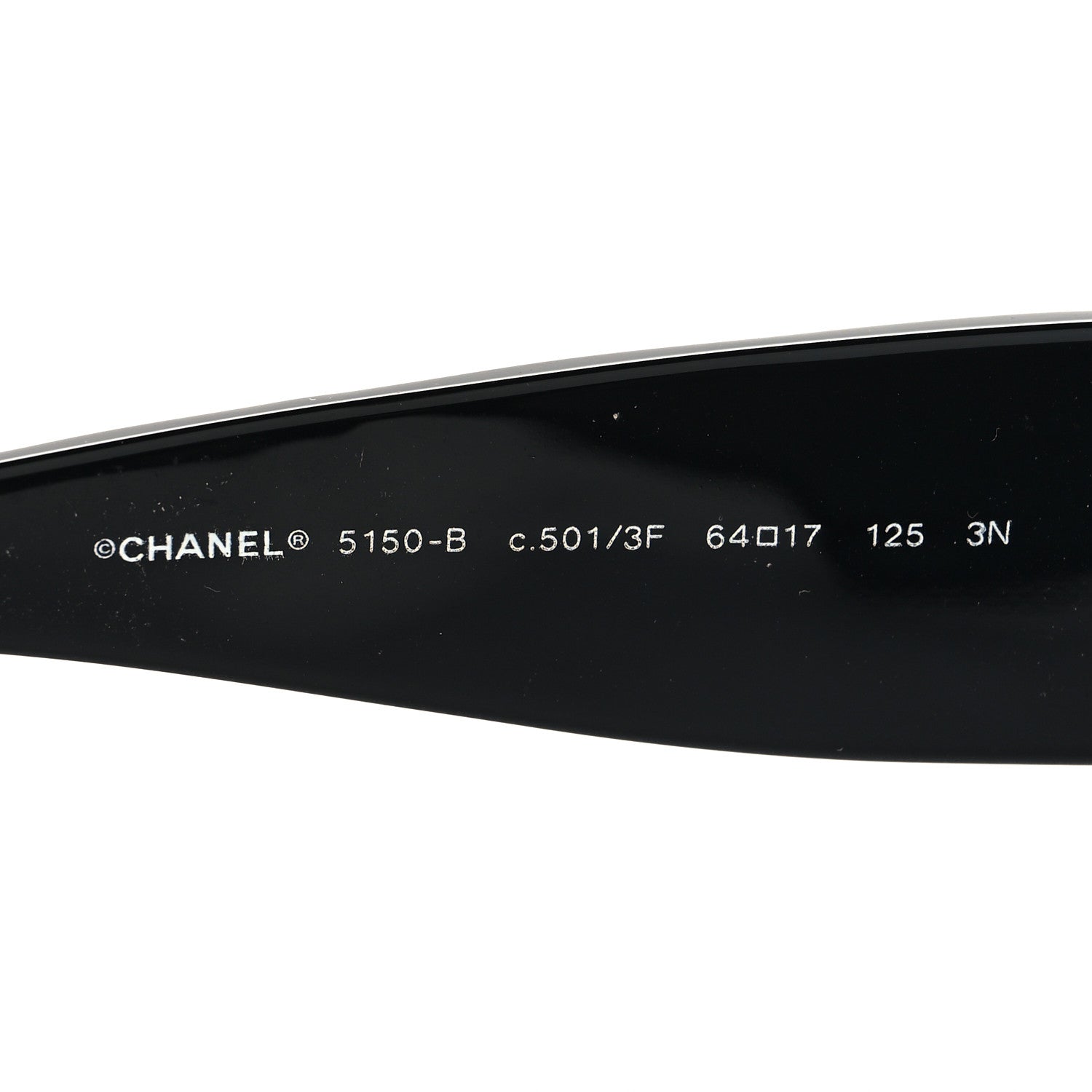 Chanel CC Crystal Sunglasses 5150-B Black 5 of 7