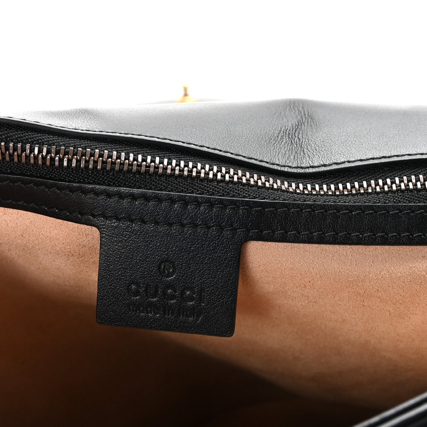 Gucci Calfskin Matelasse Large GG Marmont Shoulder Bag Black 6 of 10