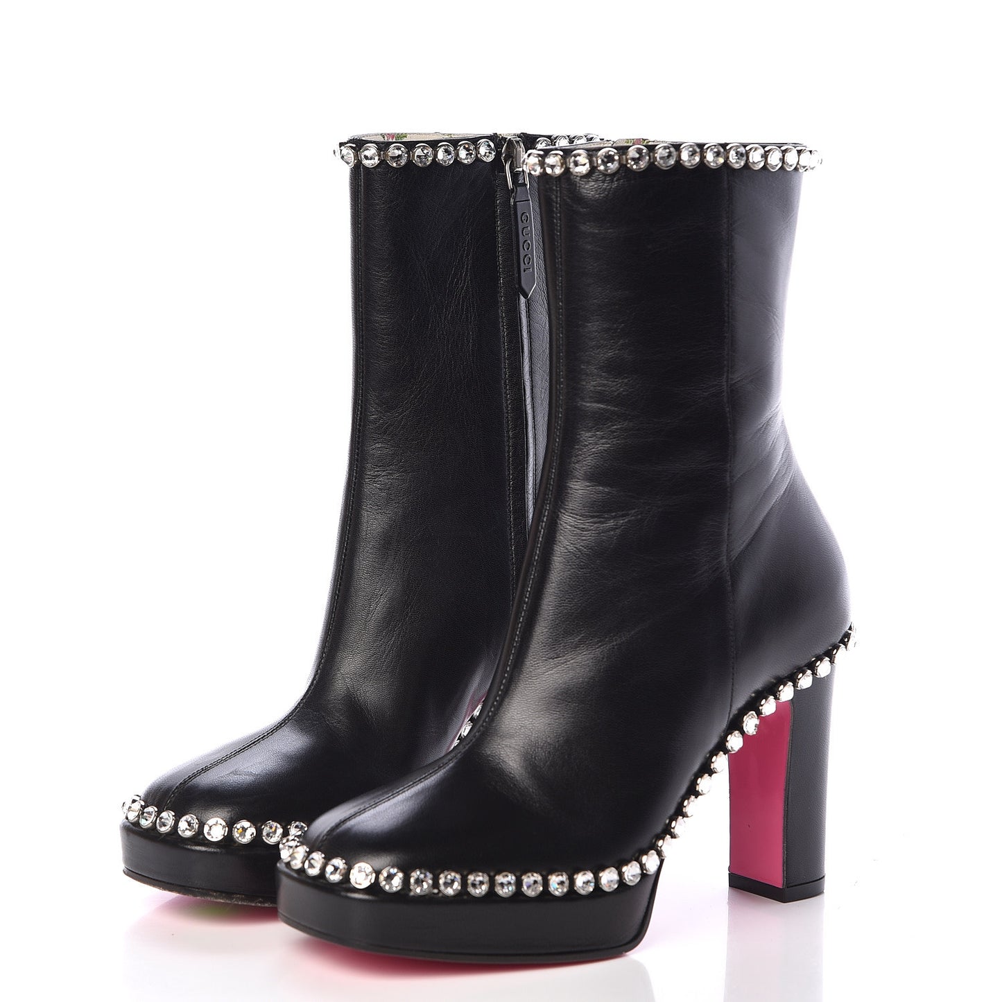 Malaga Kid Olympia Crystal Embellished Boots 35 Black