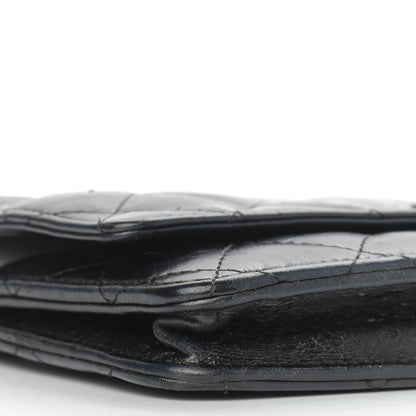 Chanel Aged Calfskin Reissue Wallet On Chain WOC Black 8 of 13