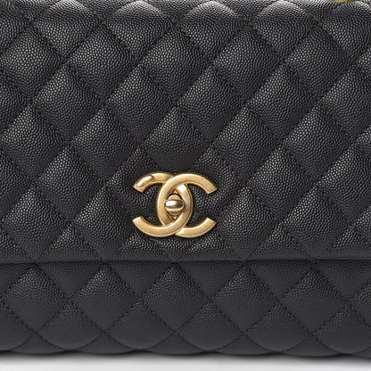 Chanel Caviar Quilted Small Coco Handle Flap Black 11 of 11