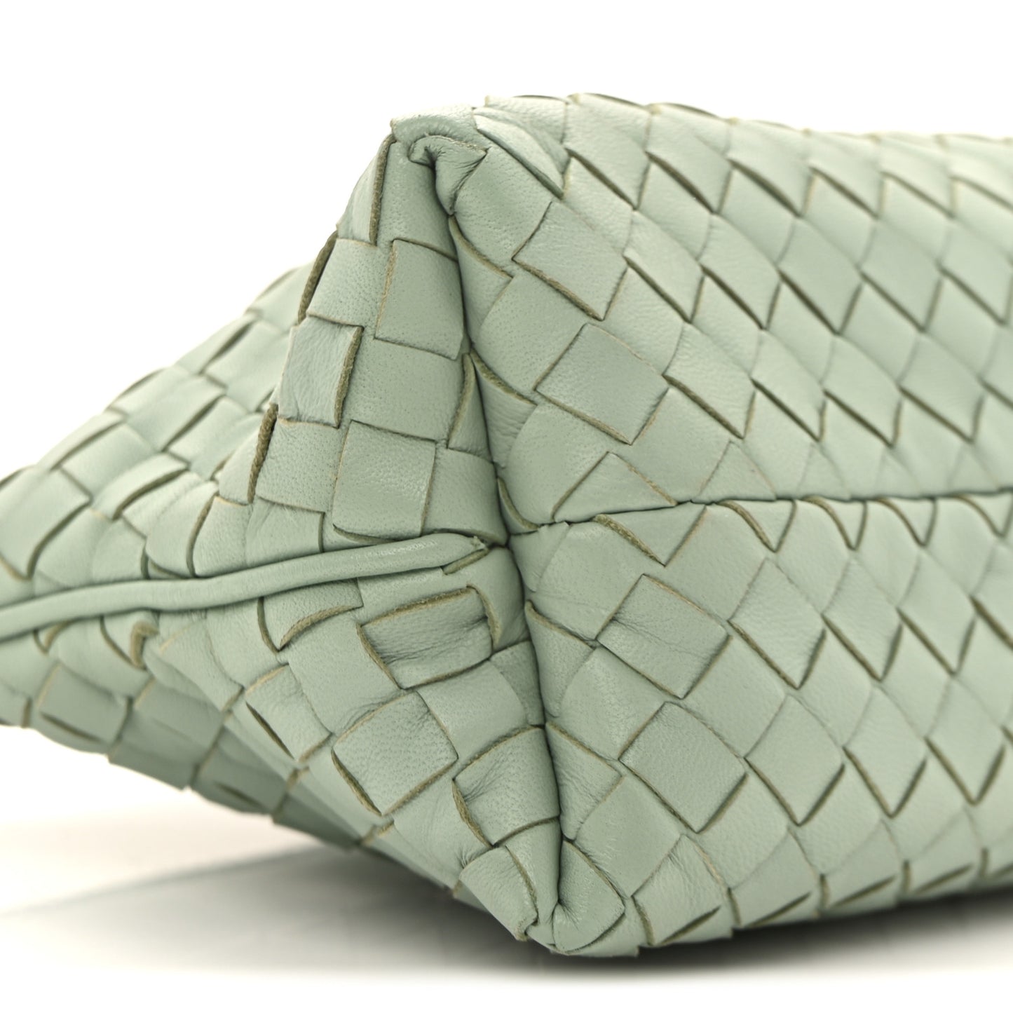 Nappa Intrecciato Mini Shoulder Bag Sauge