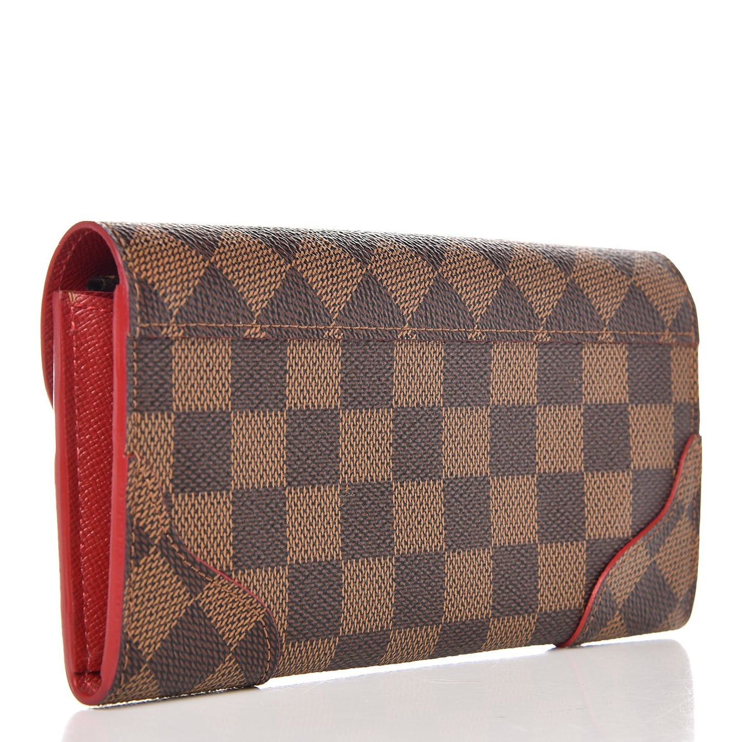 Damier Ebene Caissa Wallet Cherry