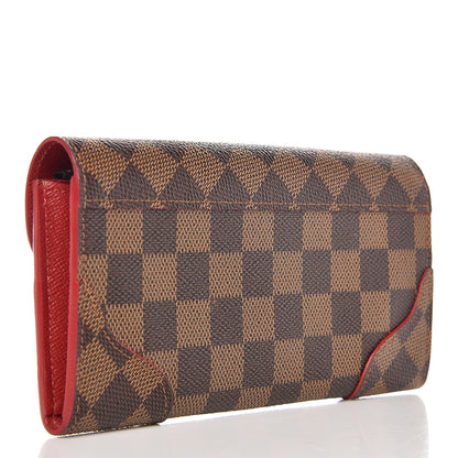 Louis Vuitton Damier Ebene Caissa Wallet Cherry 3 of 7