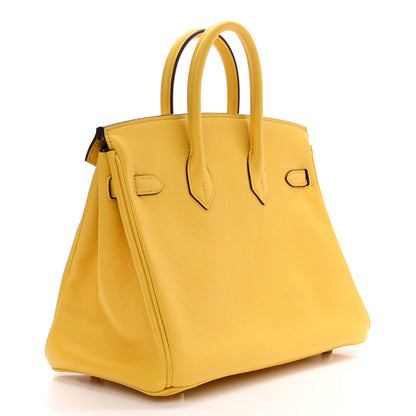 Hermes Taurillon Novillo Birkin 25 Jaune De Naples 3 of 10