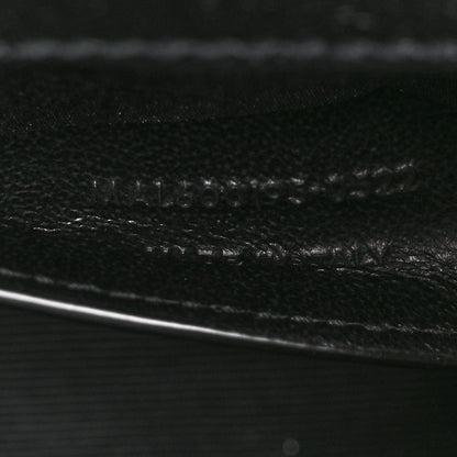 Saint Laurent Grain De Poudre Textured Mixed Matelasse Triquilt Small Monogram Satchel Black 8 of 11