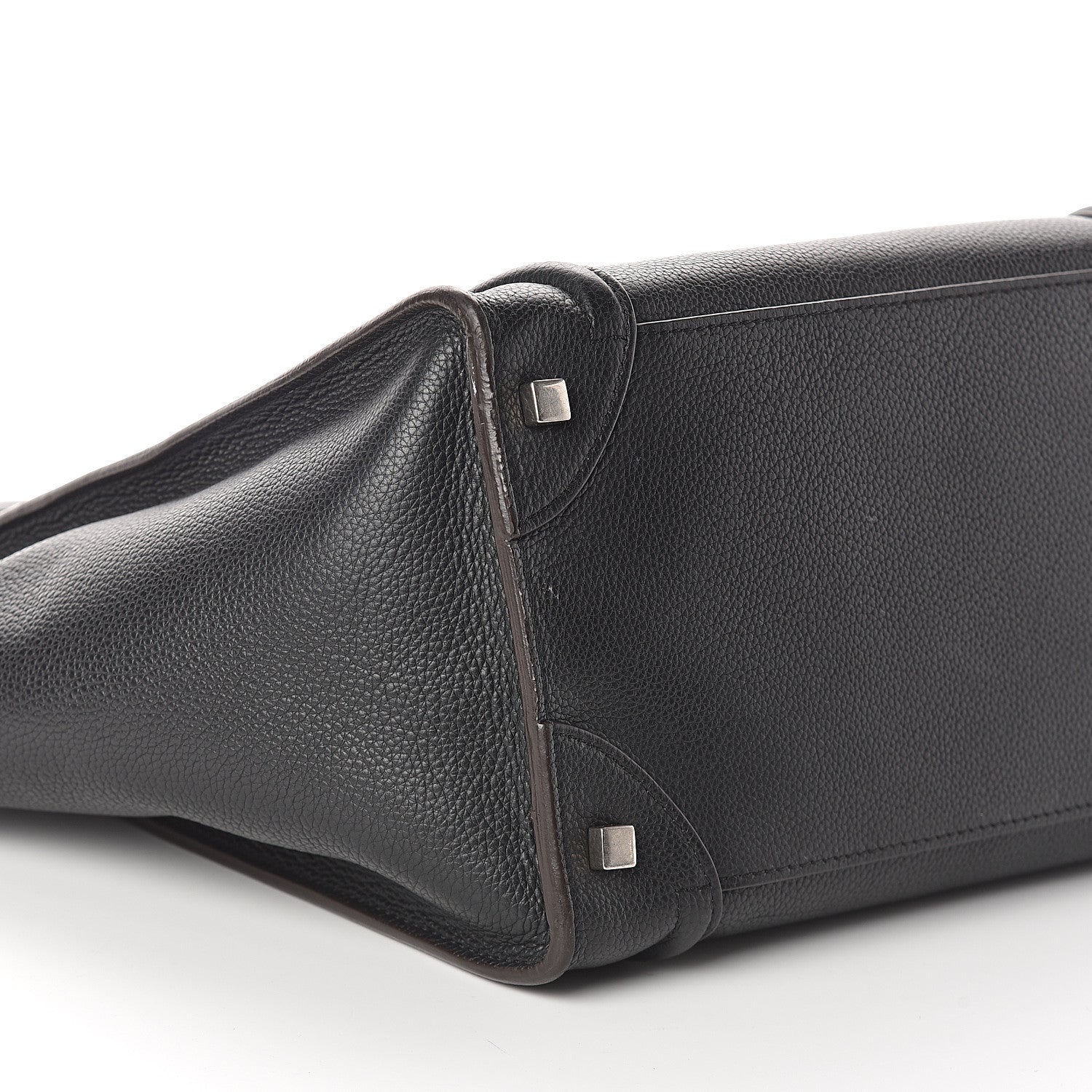 Celine Drummed Calfskin Mini Luggage Black 7 of 9