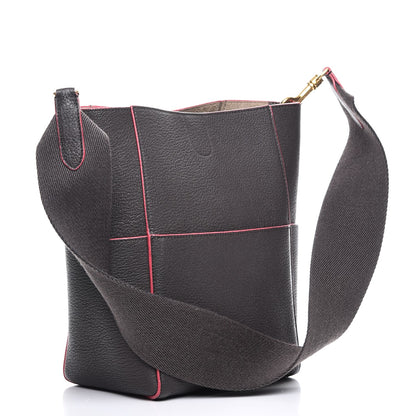 Celine Goatskin Small Sangle Bucket Bag Dark Taupe 3 of 7
