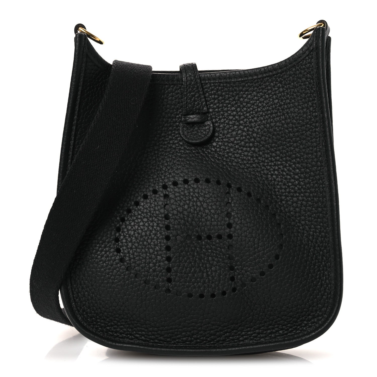 Hermes Taurillon Clemence Evelyne TPM Black 1 of 12