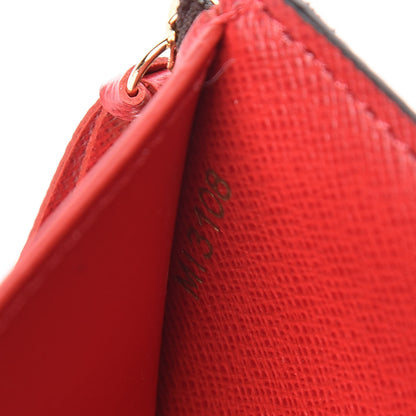 Louis Vuitton Damier Ebene Stories Victorine Wallet Red 7 of 7
