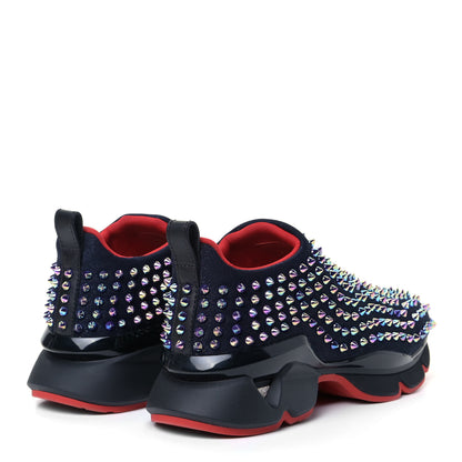 Christian Louboutin Neoprene Spike Sock Donna Flat Sneakers 39.5 Black 3 of 9