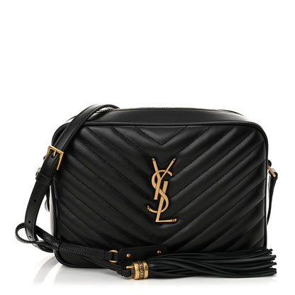 Saint Laurent Calfskin Matelasse Monogram Lou Camera Bag Black 1 of 11