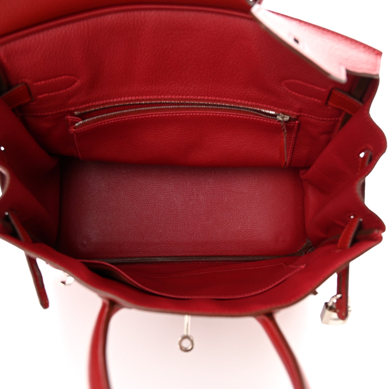 Hermes Taurillon Clemence Birkin 30 Rouge Garance 5 of 14