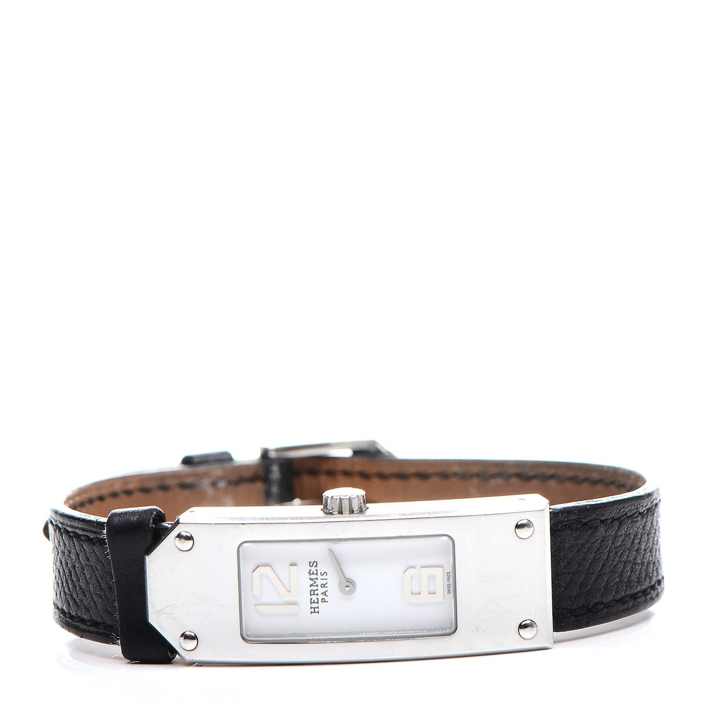 Stainless Steel Epsom 15mm Kelly II Quartz Watch Noir