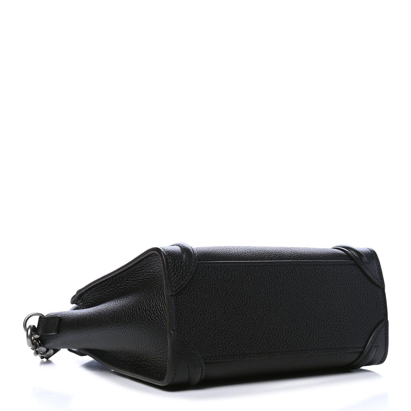 Drummed Calfskin Nano Luggage Black