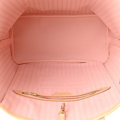 Louis Vuitton Damier Azur Neo Neverfull MM Rose Ballerine 5 of 9