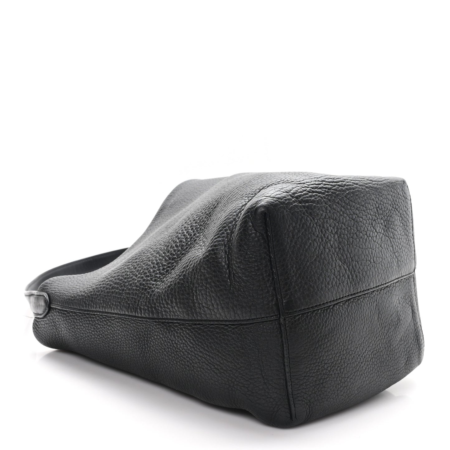 Grained Calfskin Medium N/S Park Tote Black