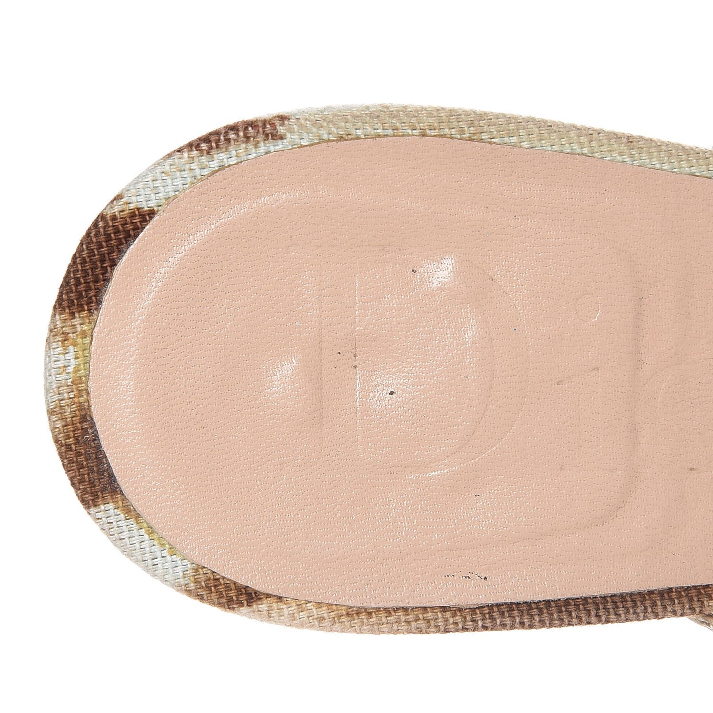 Calfskin Buckle Mule Sandals 40 Beige Gold