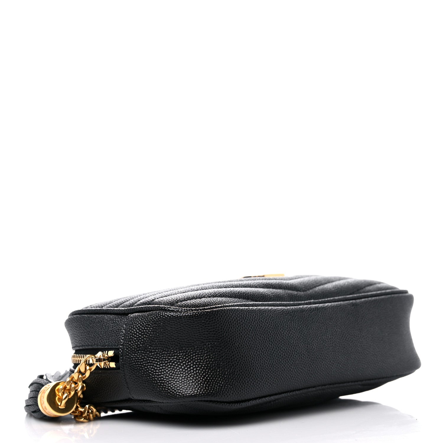 Saint Laurent Grain De Poudre Matelasse Monogram Mini Lou Camera Bag Black 4 of 9