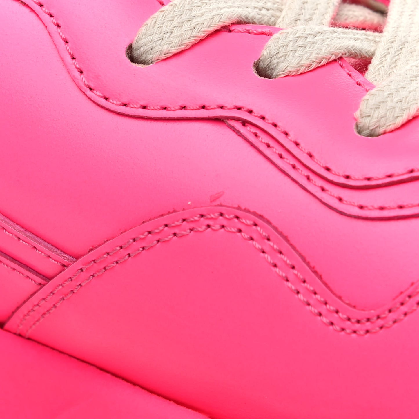 Calfskin Womens Rhyton Sneakers 40 Fluo Fuxia