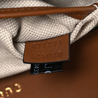 Gucci GG Supreme Monogram Horsebit 1955 Soft Small Shoulder Bag Beige Brown Sugar 7 of 11