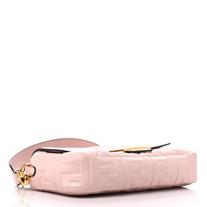 Fendi Nappa FF 1974 Embossed Baguette Rosa Quarzo 4 of 8