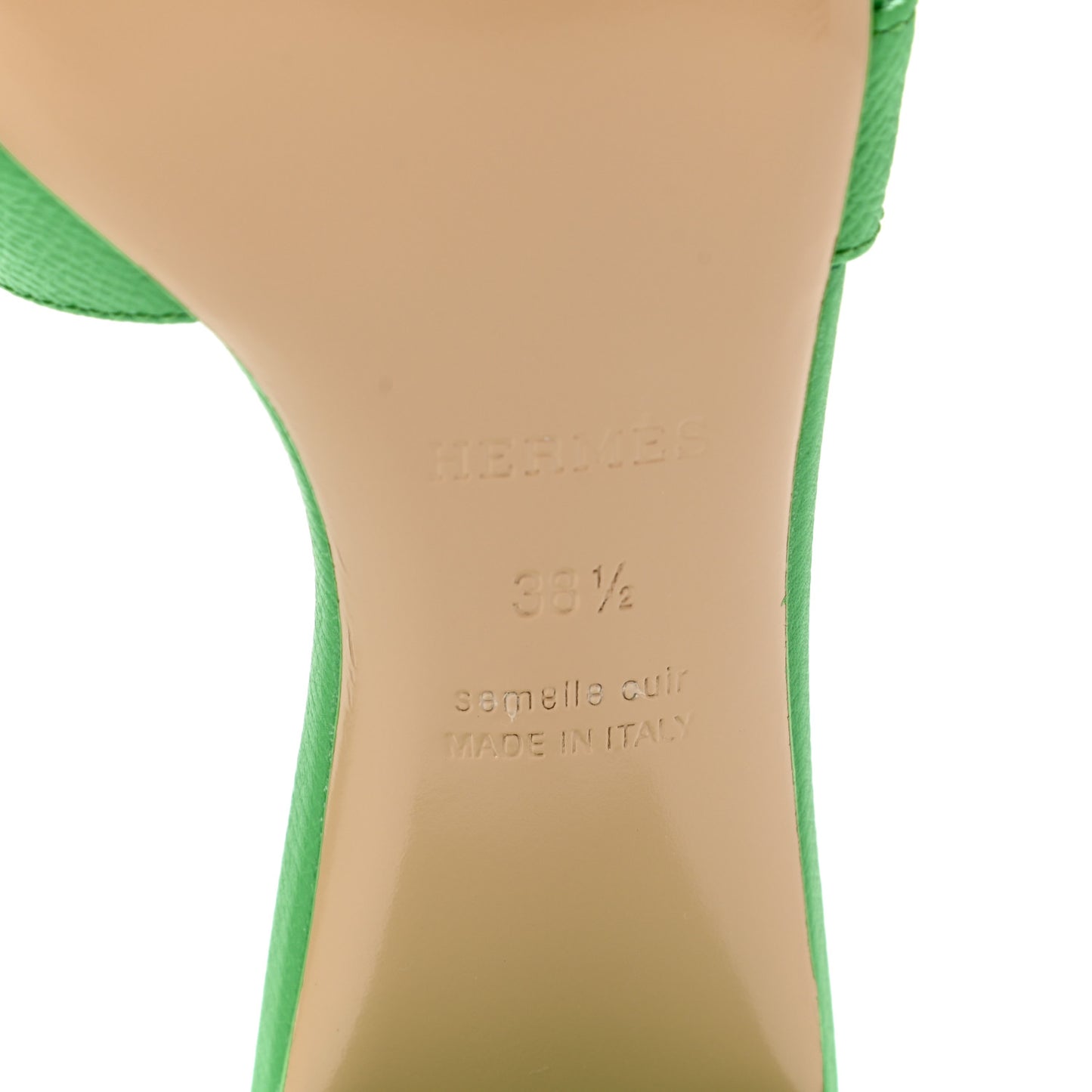 Epsom Oasis Sandals 38.5 Vert Pomme