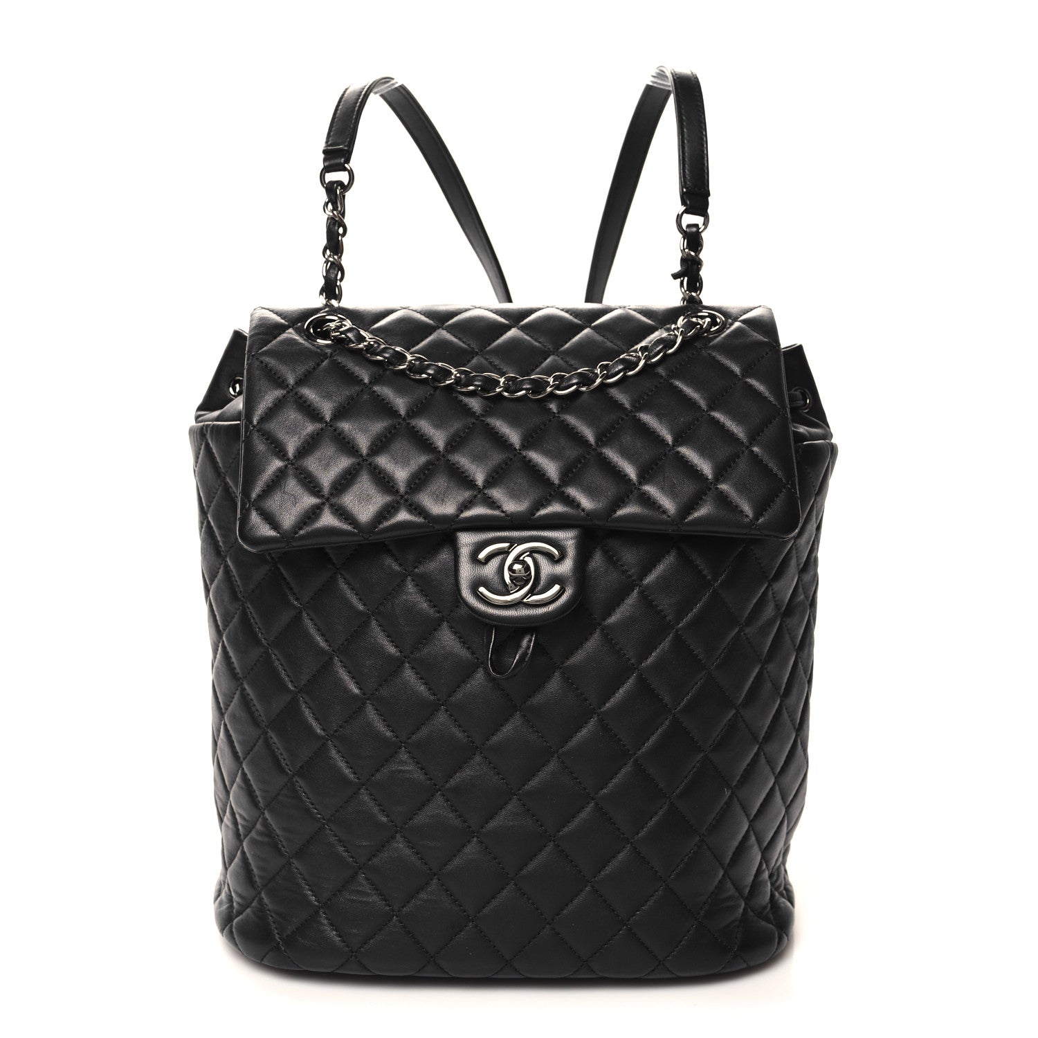 Chanel Lambskin Quilted Large Urban Spirit Backpack Black 1 of 10