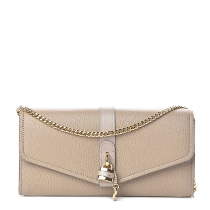 Chloe Grained Calfskin Aby Chain Wallet Motty Grey 1 of 8