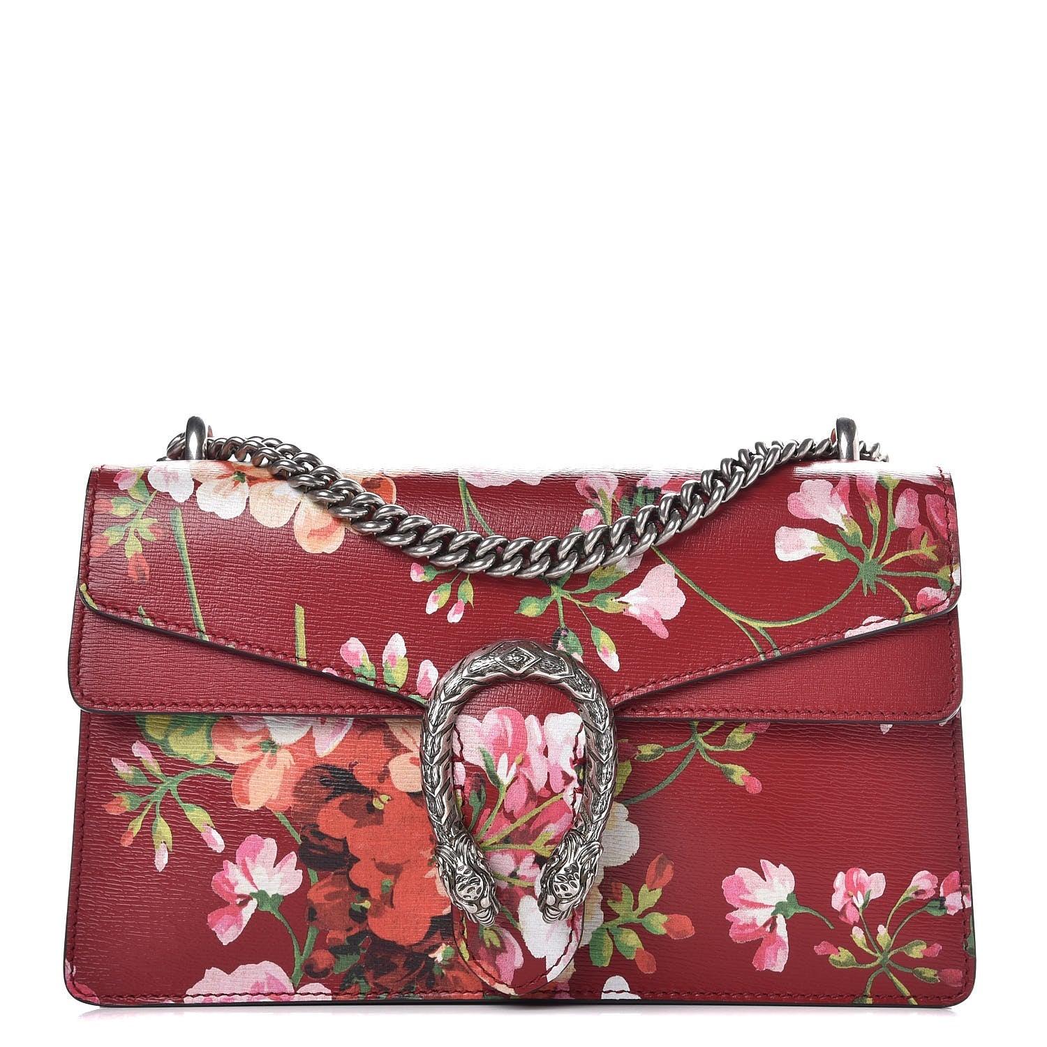 Gucci Calfskin Blooms Print Small Dionysus Shoulder Bag Romantic Cherry Multicolor 1 of 7