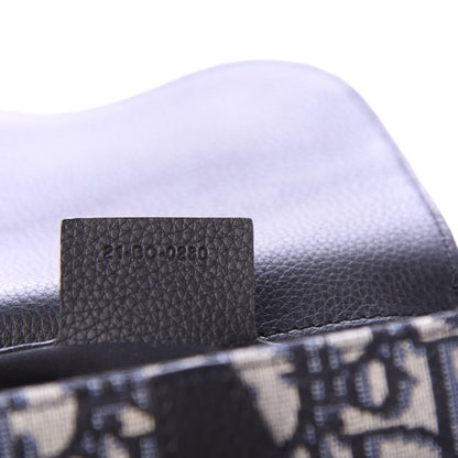 Christian Dior Oblique Saddle Pouch Blue 9 of 10