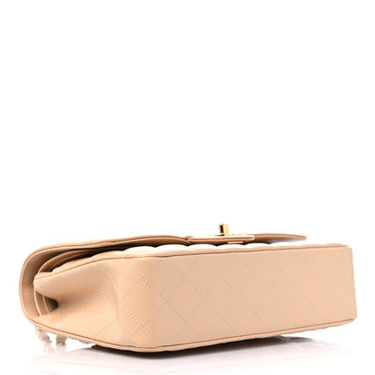Chanel Caviar Quilted Medium Double Flap Beige Clair 4 of 9