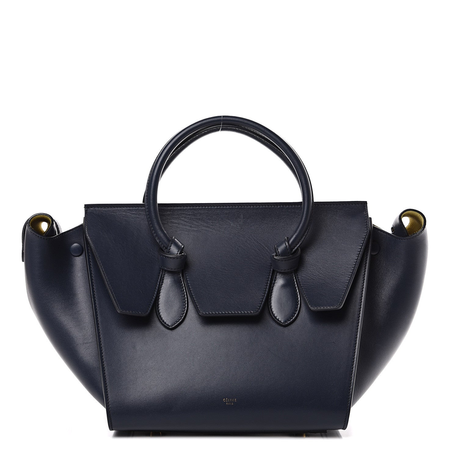 Celine Smooth Calfskin Small Tie Knot Tote Midnight 1 of 13