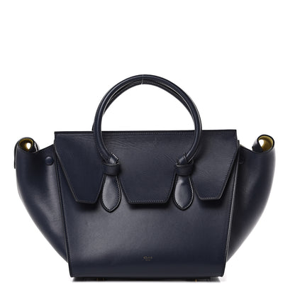 Celine Smooth Calfskin Small Tie Knot Tote Midnight 1 of 13