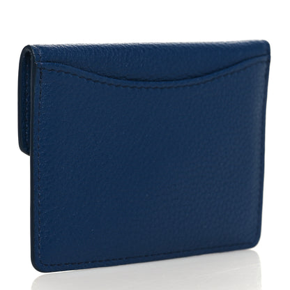 Miu Miu Goatskin Card Holder Bluette 3 of 6