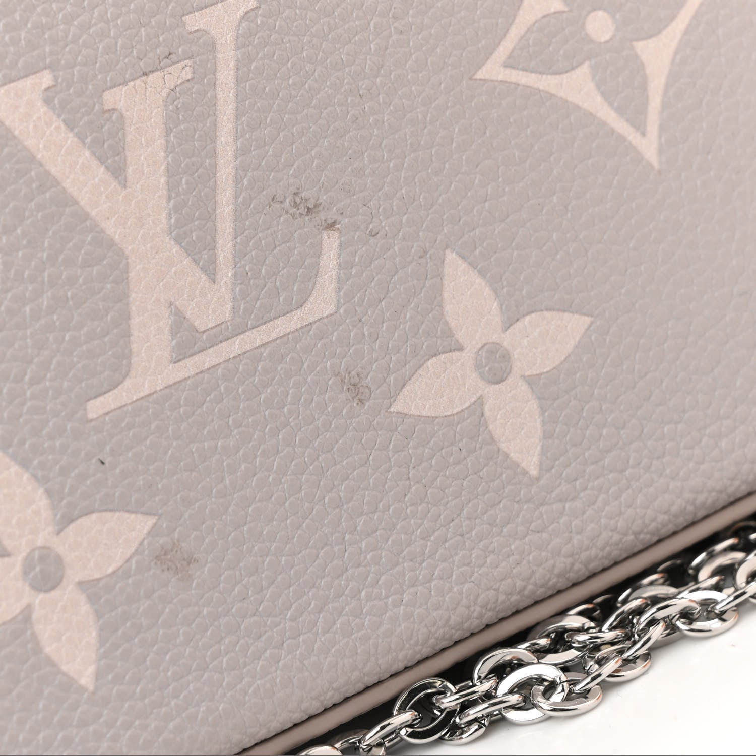 Louis Vuitton Empreinte Monogram Giant Felicie Pochette Brume Quartz 11 of 12