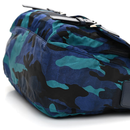 Prada Tessuto Nylon Camouflage Messenger Bag Royal 9 of 10
