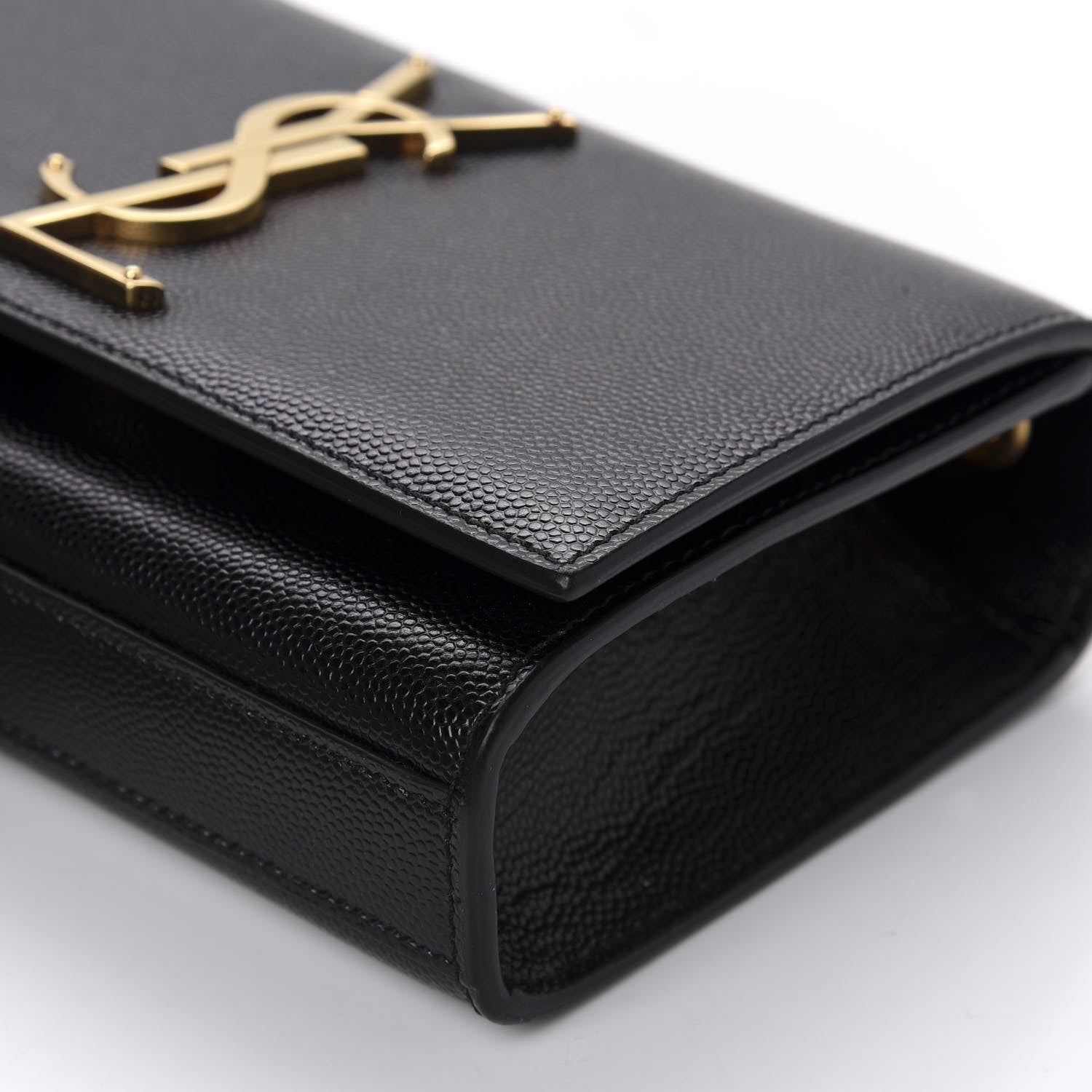 Saint Laurent Grain De Poudre Small Monogram Kate Satchel Black 7 of 10