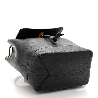 Louis Vuitton Calfskin Lockme Mini Backpack Black 4 of 12